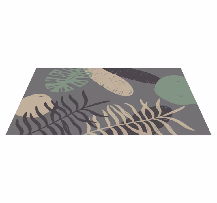 Tapis vinyle salon Jungle de style "bohème" - TenStickers