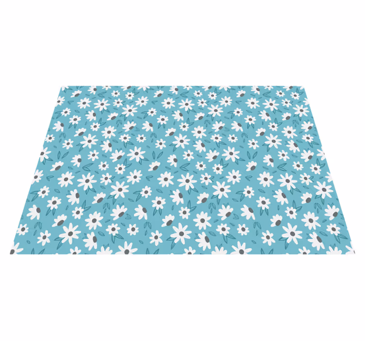 Tapis vinyle plantes décor à motifs floraux - TenStickers