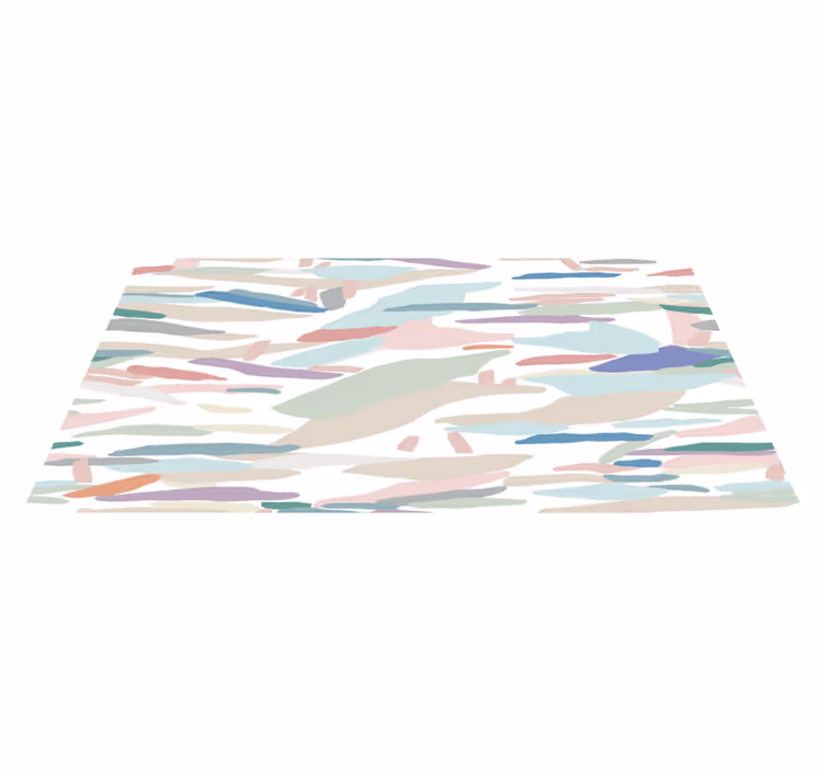 Tapis vinyle minimaliste camouflage abstrait - TenStickers