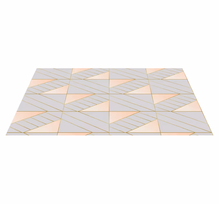Tapis vinyle géométrique lignes - TenStickers