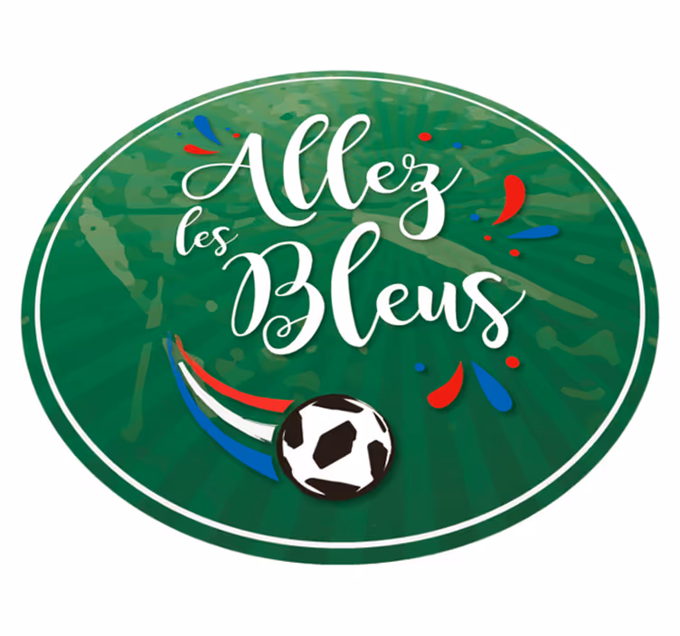 Tapis vinyle chambre allez les bleus - TenStickers