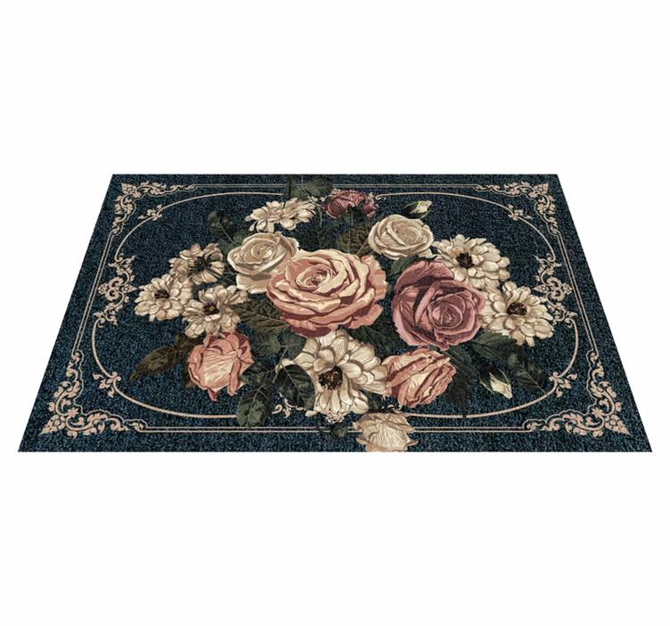 Tapis vinyle vintage Aubusson Napoléon III - TenStickers
