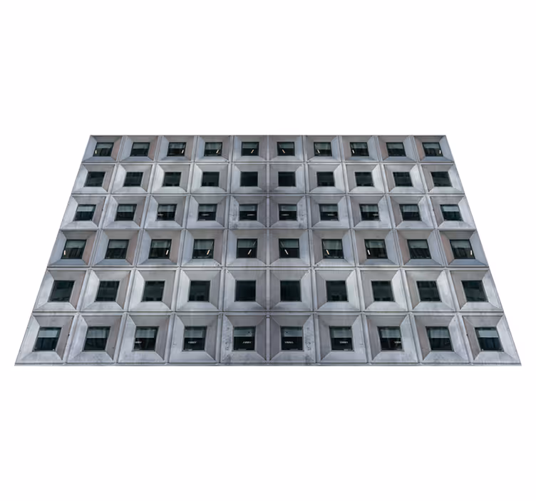 Tapis vinyle architecture brutaliste béton - TenStickers
