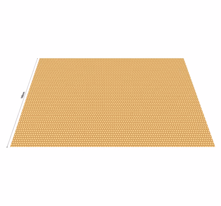Tapis vinyle beige motif texture style osier - TenStickers