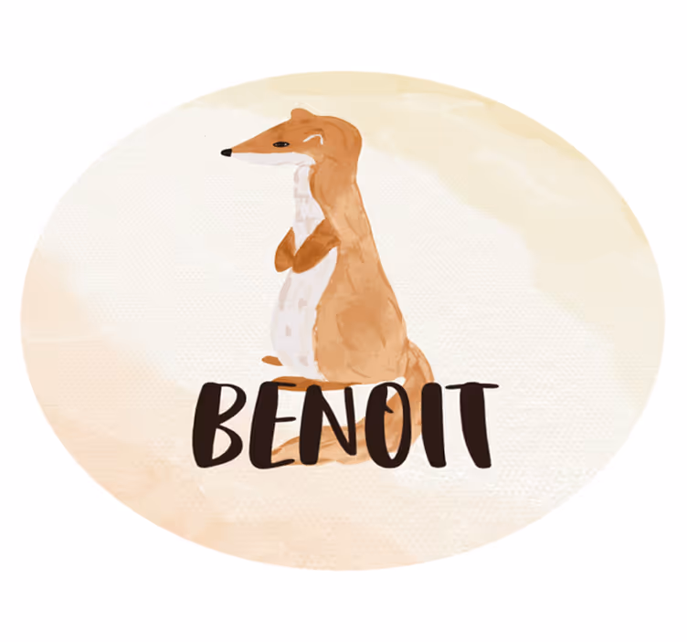 Tapis vinyle dessin Fouine personnalisable - TenStickers