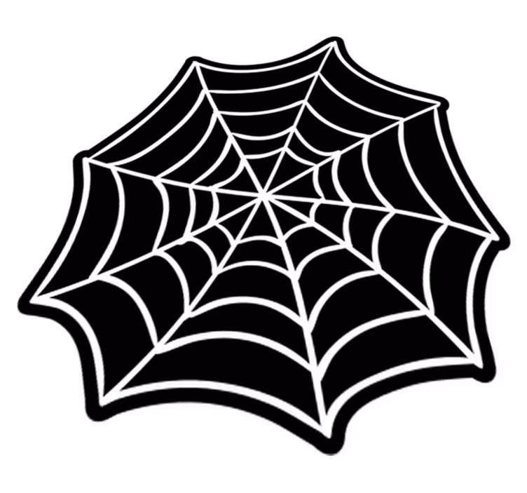 Tapis vinyle chambre Halloween toile d'araignée - TenStickers