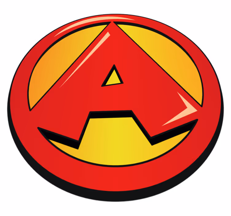 Tapis vinyle Super-Héros initiale personnalisée - TenStickers