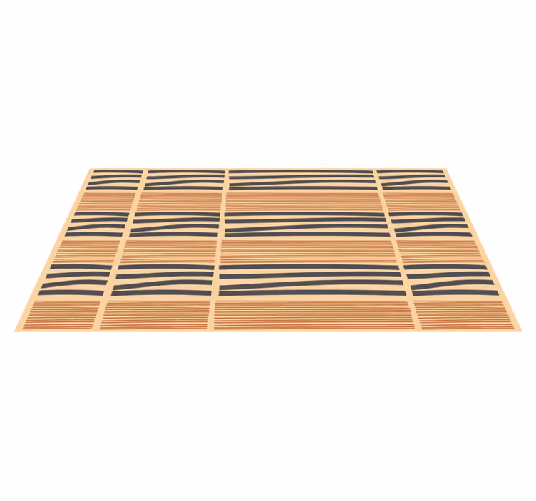 Tapis vinyle chambre élégance à rayures superposées - TenStickers
