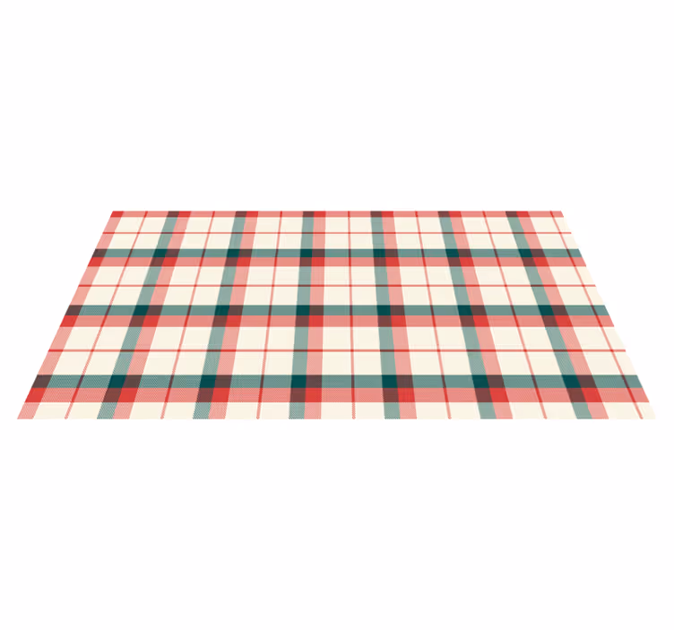 Tapis vinyle Noël motif écossais - TenStickers
