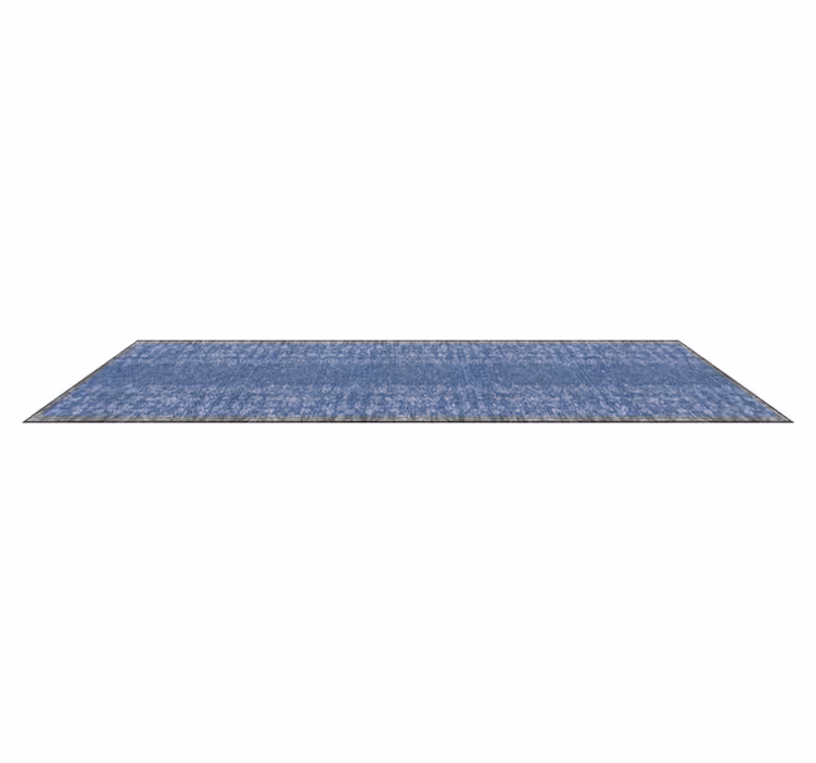 Tapis vinyle couloir rétro patron vintage bleu - TenStickers