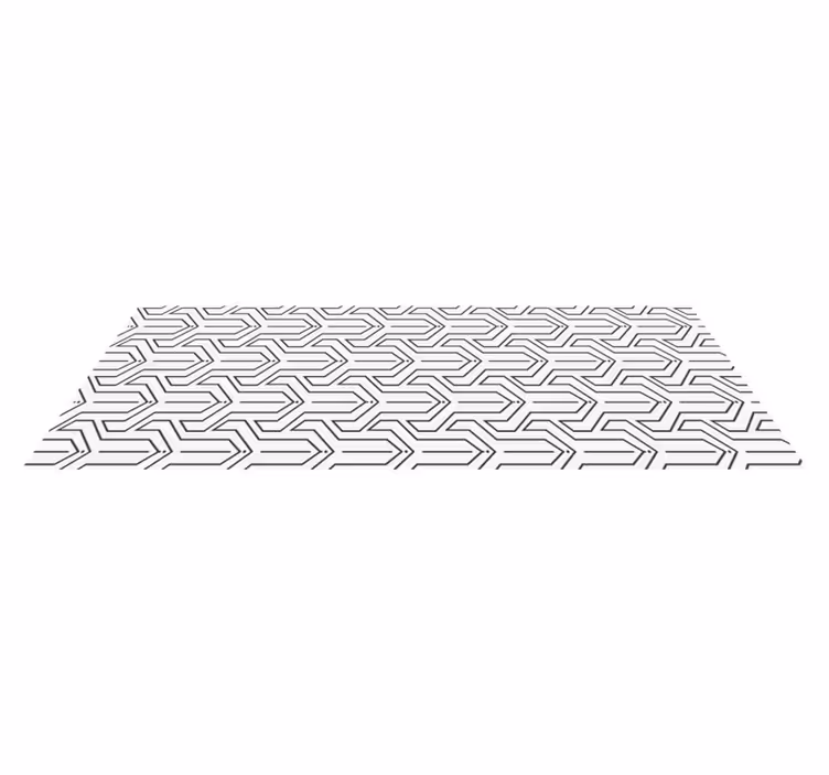 Tapis vinyle couloir patron géométrique - TenStickers