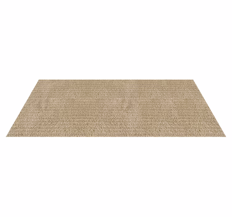 Tapis vinyle couloir tissu monochrome beige - TenStickers