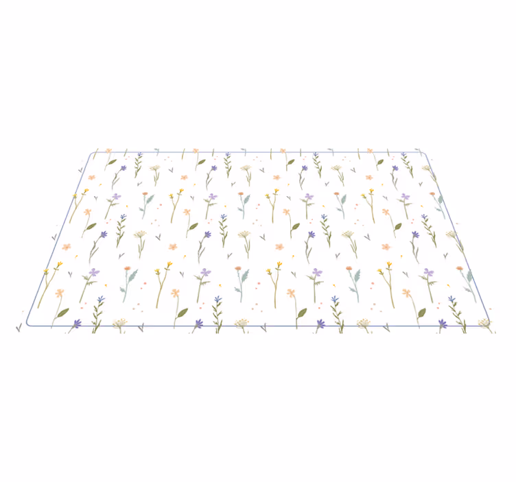 Tapis vinyle salle à manger nature petites brindilles - TenStickers
