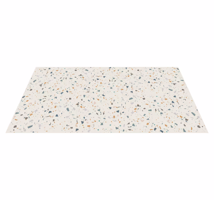 Tapis vinyle cuisine effet terrazzo - TenStickers
