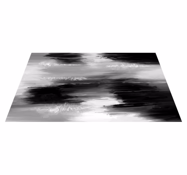 Tapis vinyle bureau motif peinture abstraite - TenStickers