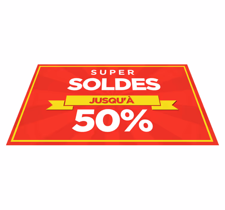 Tapis vinyle rouge ventes personnalisable - TenStickers