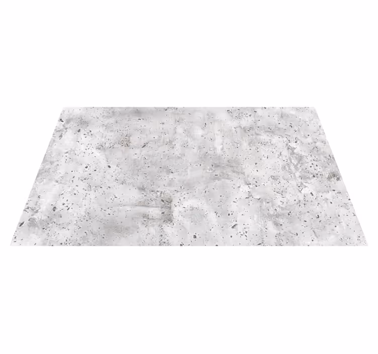Tapis vinyle salle à manger effet béton gris - TenStickers