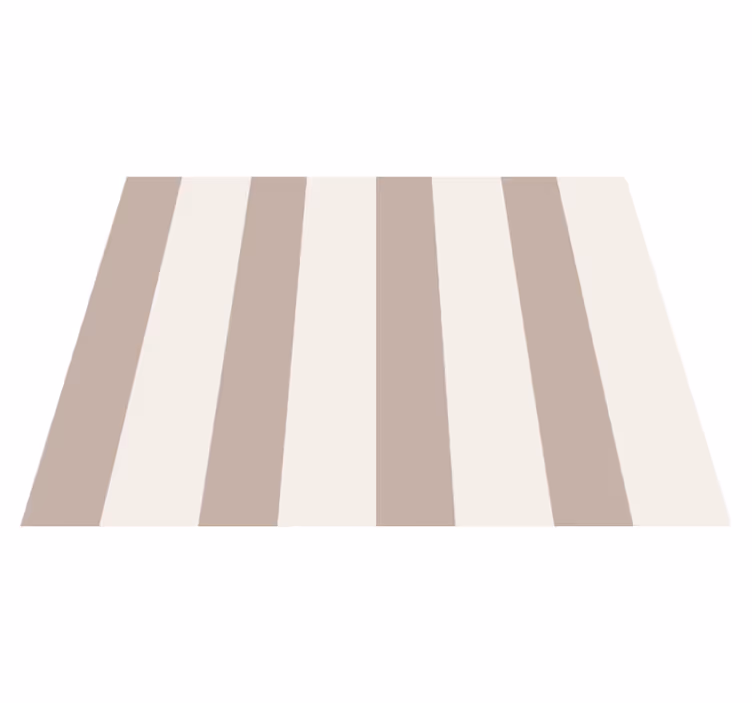 Tapis vinyle beige rayures - TenStickers