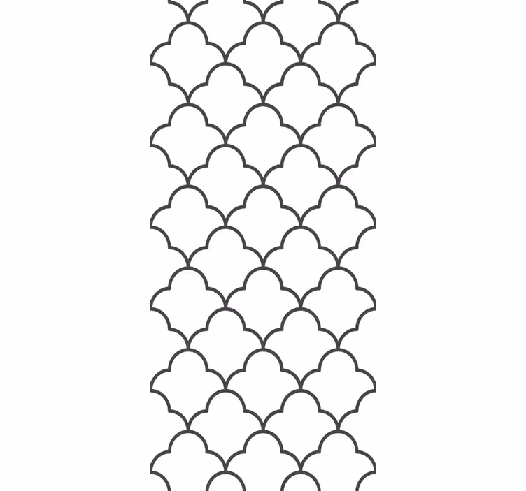 Papier peint salon motif de carrelage élégant - TenStickers