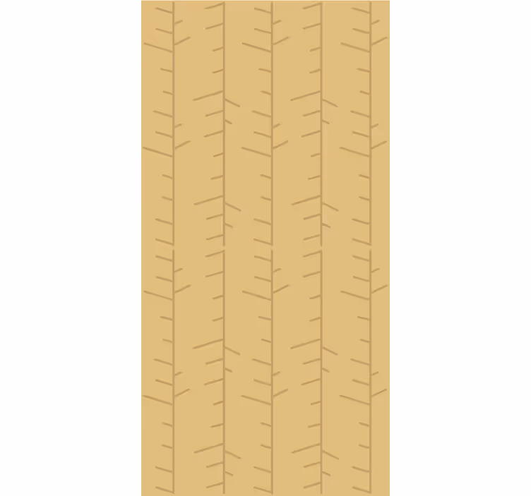 Papier peint arbre motif minimaliste stylisé - TenStickers