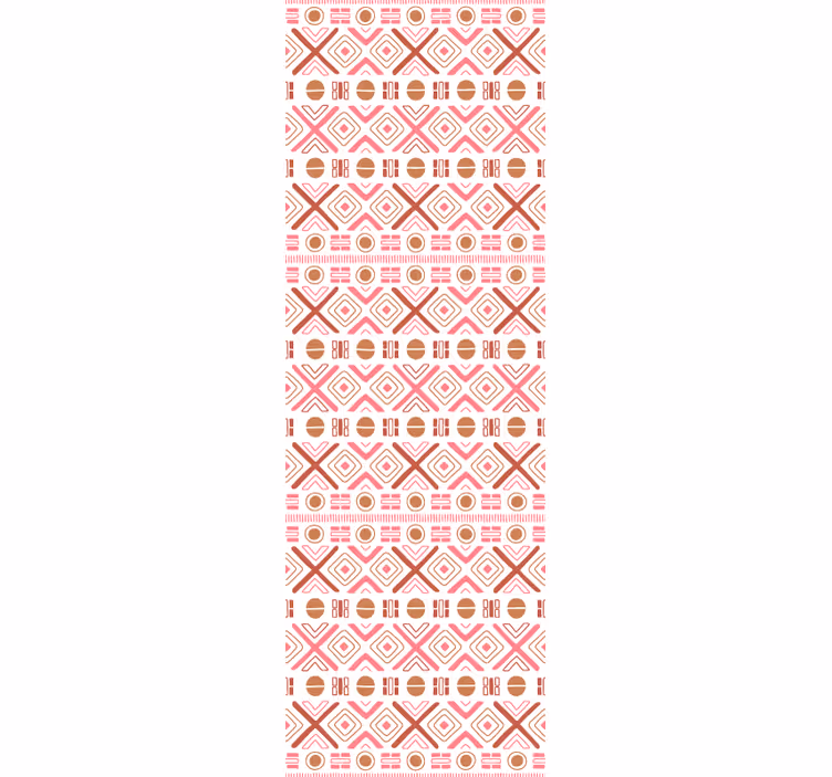 Papier peint fleurs motifs géométriques décoratifs - TenStickers