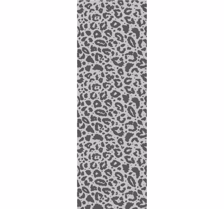 Papier peint léopard style d'impression gris - TenStickers