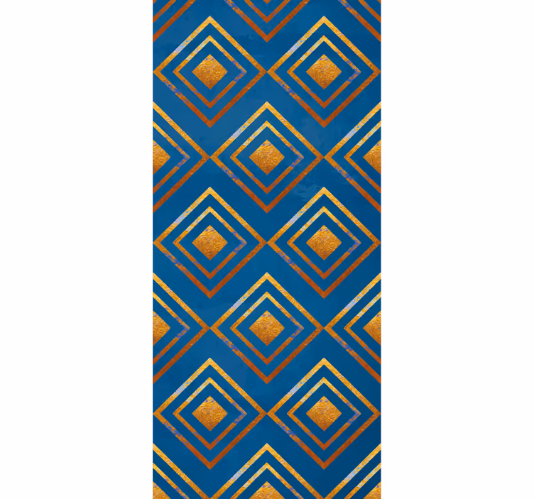 Papier peint géometrique diamants et lignes - TenStickers