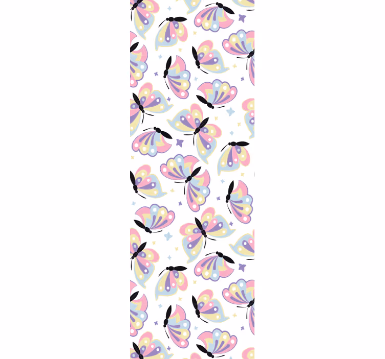 Papier peint papillon ailes volantes colorées - TenStickers