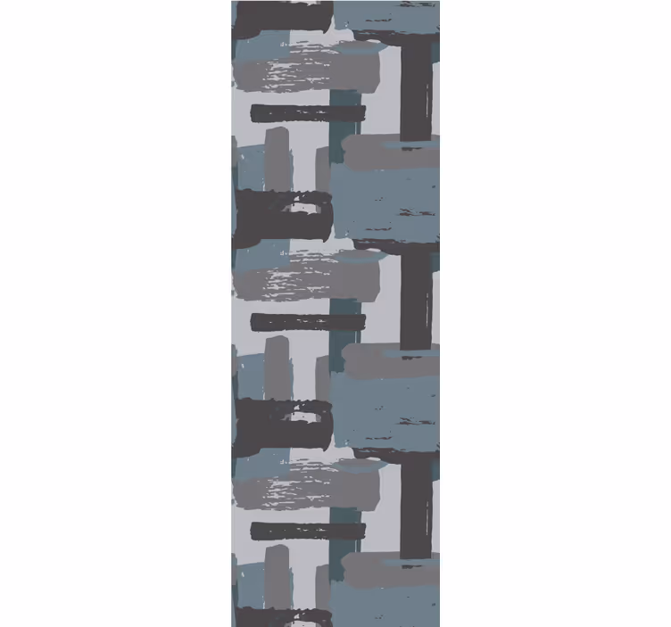Papier peint abstrait coups de peinture gris - TenStickers