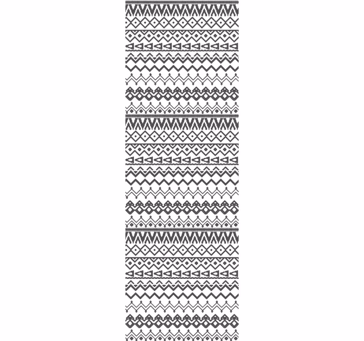 Papier peint scandinave motif géométrique gris et blanc - TenStickers