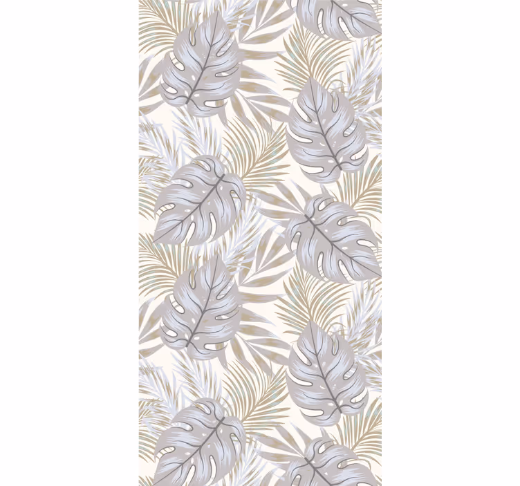 Papier peint feuilles motif élégant de monstera - TenStickers