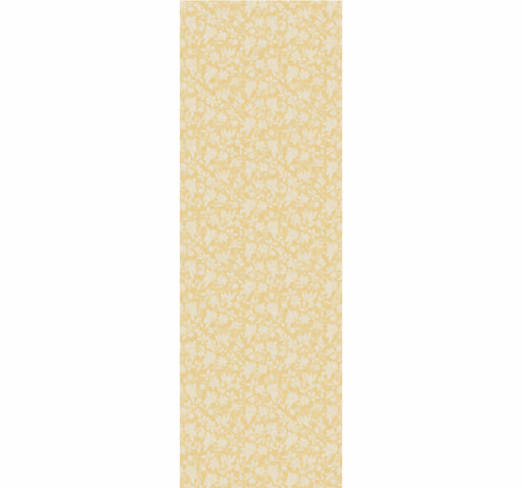 Papier peint feuilles motif jaune abstrait - TenStickers