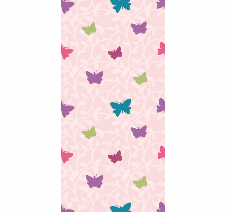 Papier peint papillon ailes flottantes colorées - TenStickers