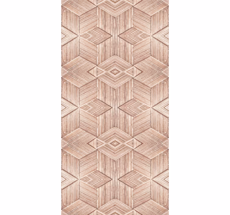 Papier peint bois motifs complexes - TenStickers