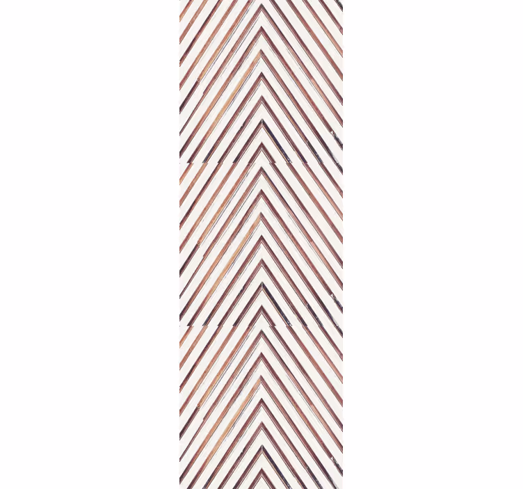 Papier peint géométrique motif lignes chevron - TenStickers