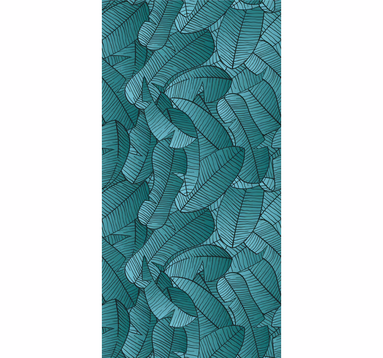Papier peint feuilles exposition de feuillage tropical - TenStickers