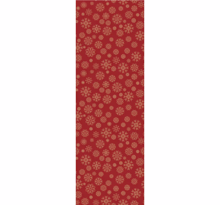 Papier peint noel motif floral givré - TenStickers
