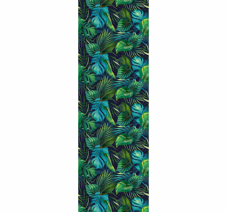 Papier peint feuilles motif feuillage tropical - TenStickers