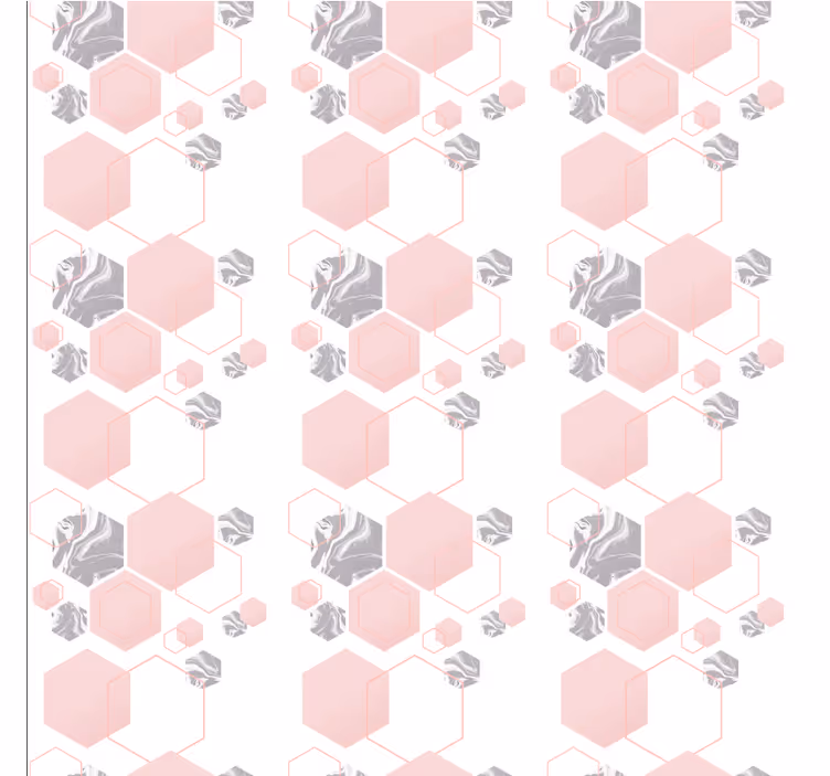 Papier peint géometrique motif en nid d'abeille - TenStickers