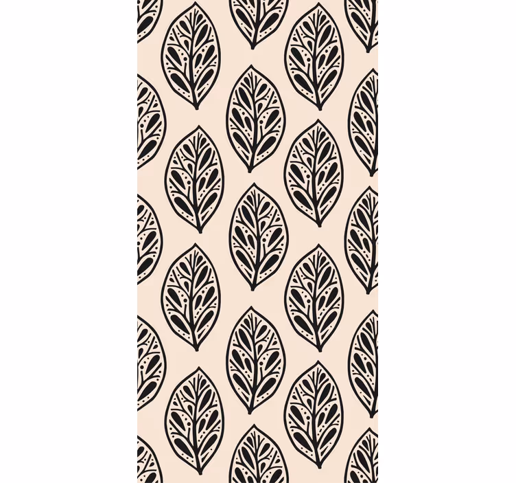 Papier peint feuilles arrangement beige élégant - TenStickers