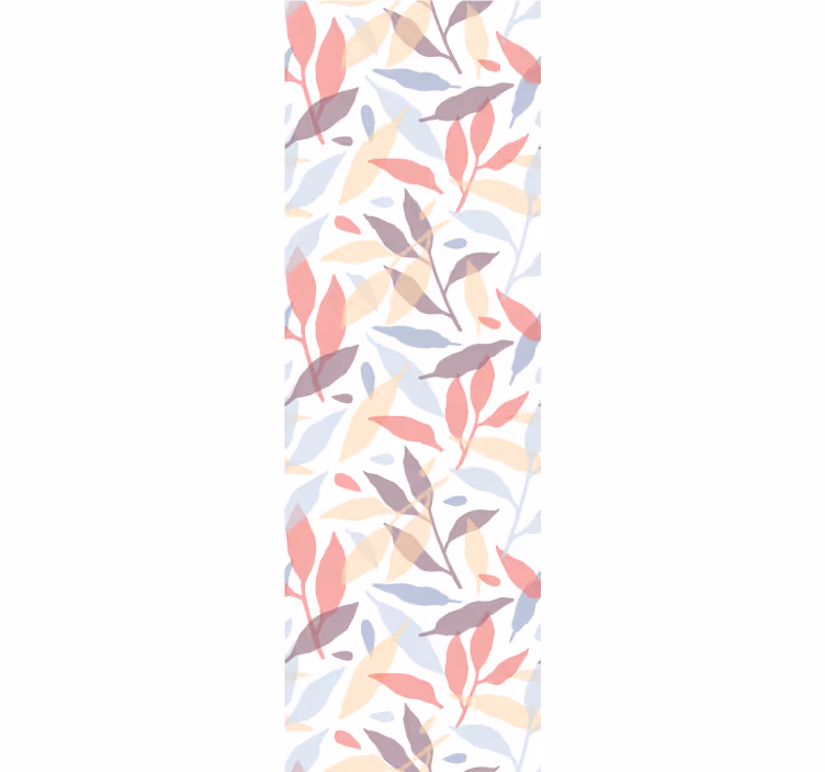 Papier peint feuilles motif de feuillage transparent - TenStickers