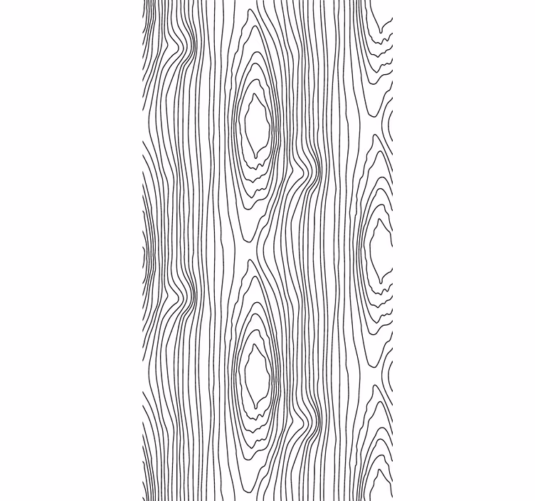 Papier peint bois cernes linéaires des arbres - TenStickers