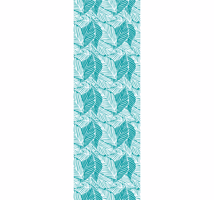 Papier peint feuilles composition de feuilles tropicales - TenStickers