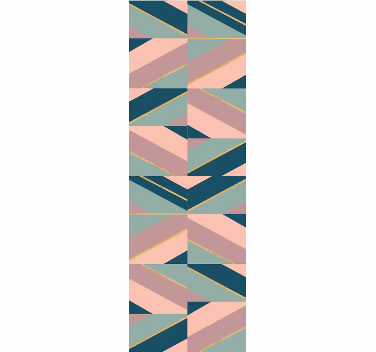 Papier peint géometrique angles pastel abstraits - TenStickers