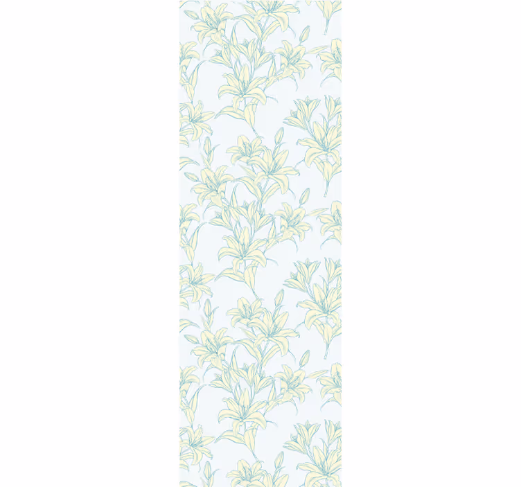 Papier peint floral étreinte florale de lys - TenStickers