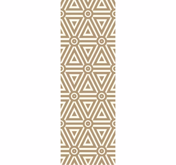 Papier peint géometrique arrangement triangulaire beige - TenStickers