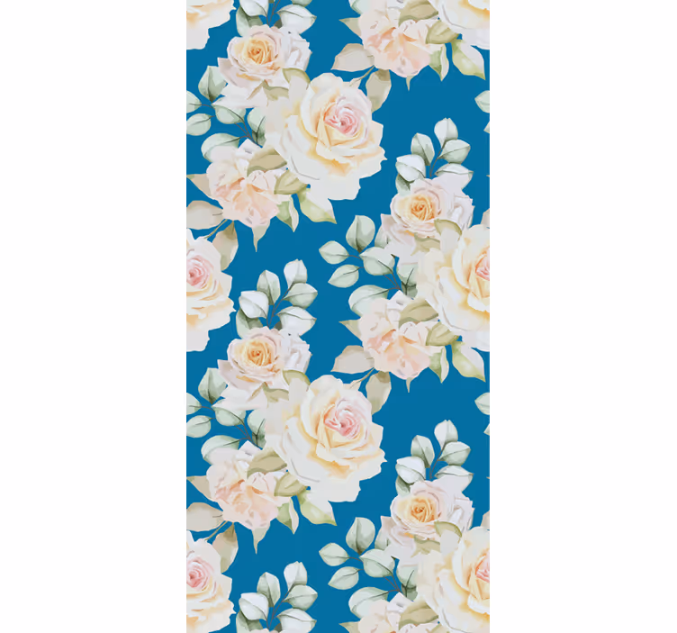 Papier peint fleurs roses florales élégantes - TenStickers