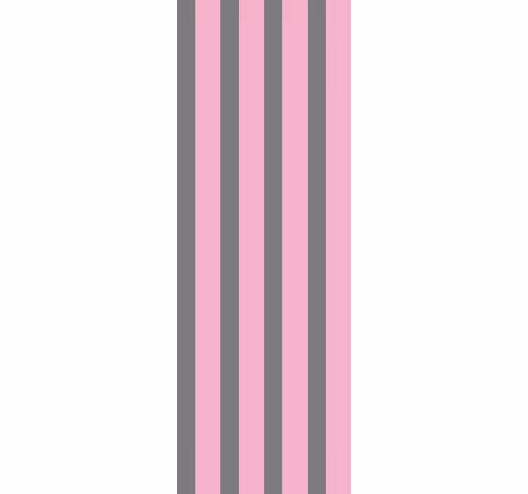 Papier peint rayures roses - TenStickers