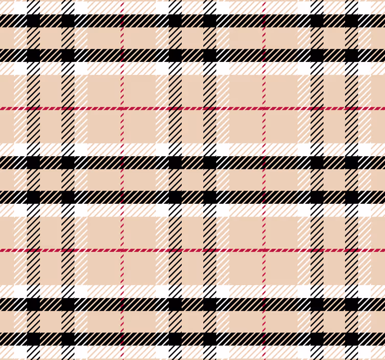 Papier peint chambre adulte tartan burberry - TenStickers