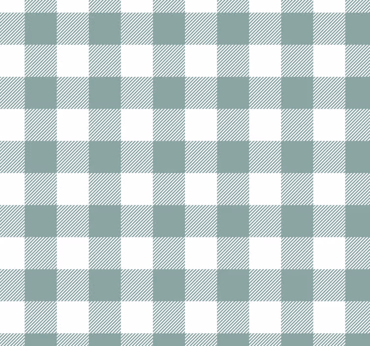Papier peint cuisine tartan vert - TenStickers